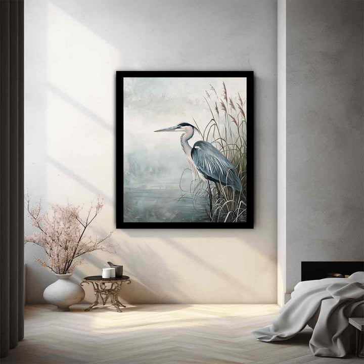 Grey Heron Art Print