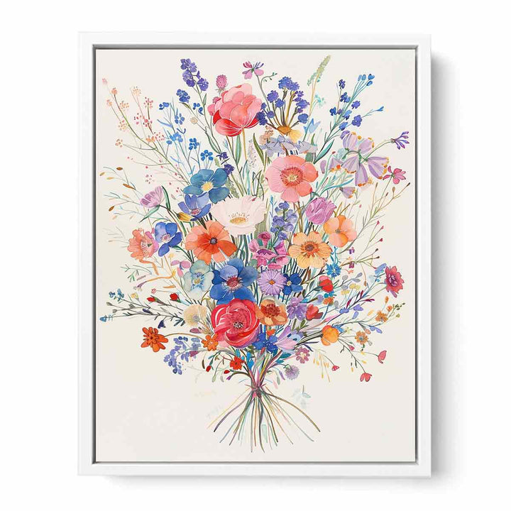 Watercolor Flower Bouquet Painting