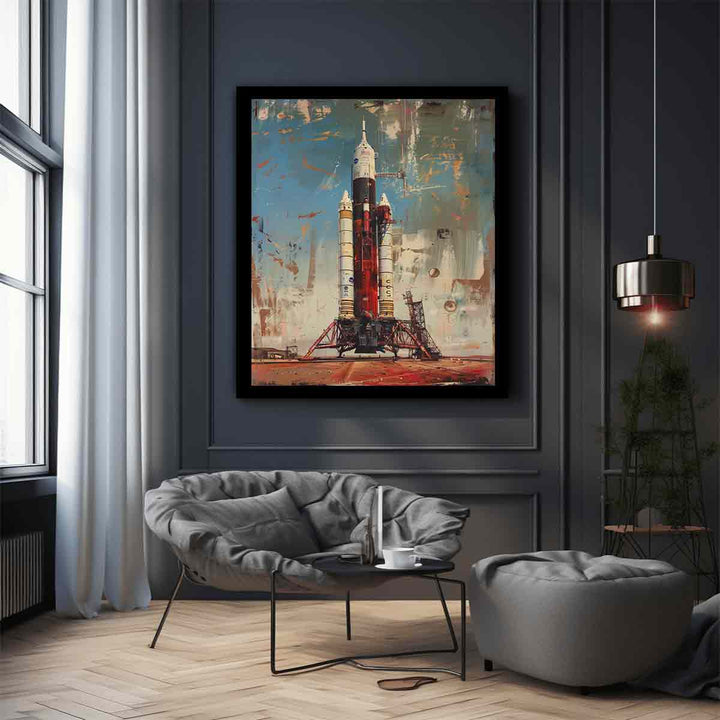 Vinatge Apollo Spaecraft  Art Print