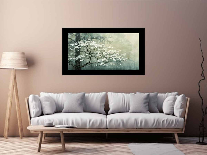 White Dogwood Tree Art Print