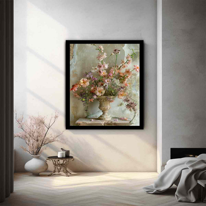 Vinatge Flower Vase Art Print