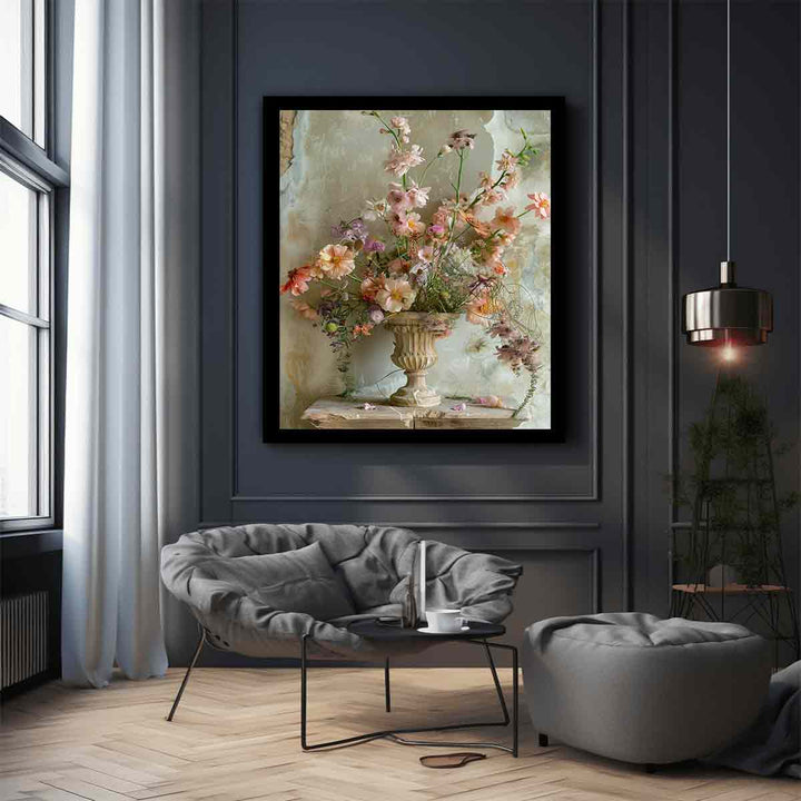 Vinatge Flower Vase Art Print