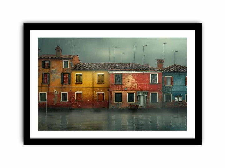 Waterfront Lagoon Venice framed Print