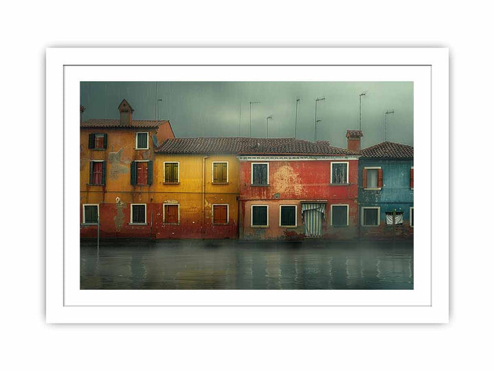 Waterfront Lagoon Venice framed Print