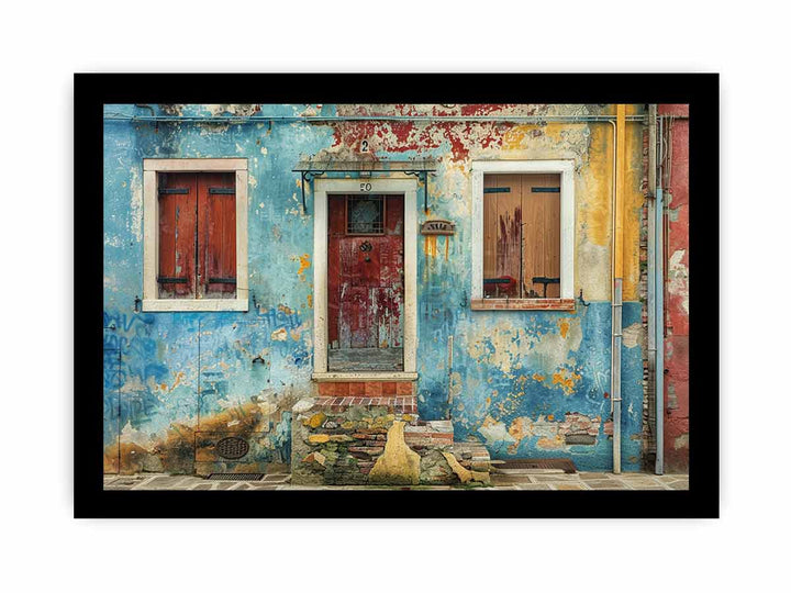 House Door framed Print