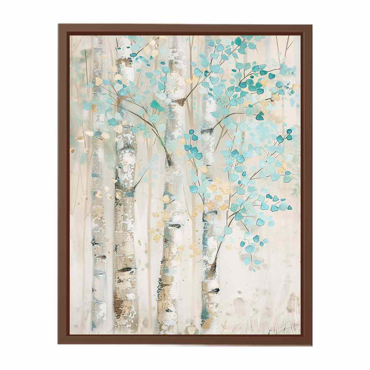 White Birch Tree Painting