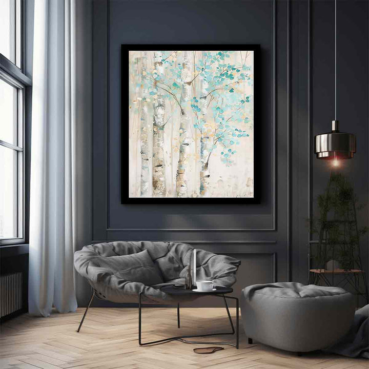 White Birch Tree Art Print