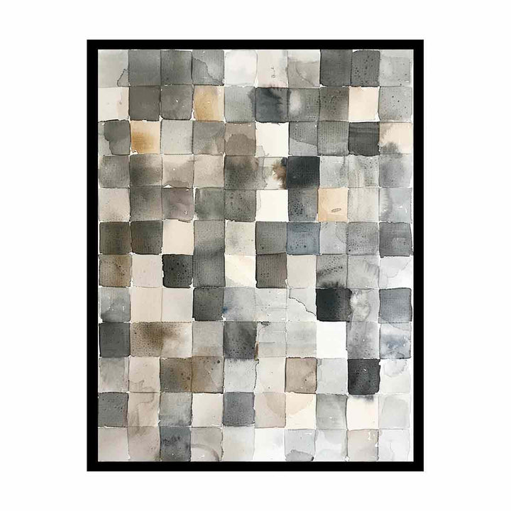 Watercolor Squares  canvas Print