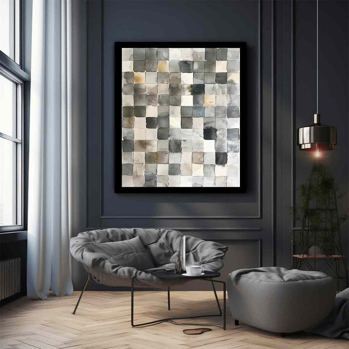 Watercolor Squares  Art Print