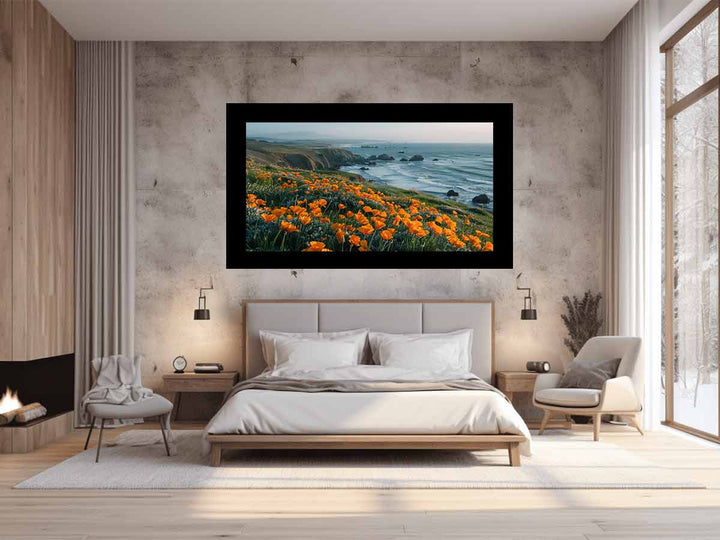 California Poppies Pacific Coast  Art Print