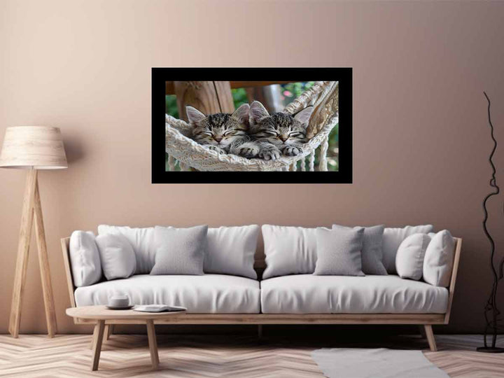 Cute Tabby Kittens Art Print