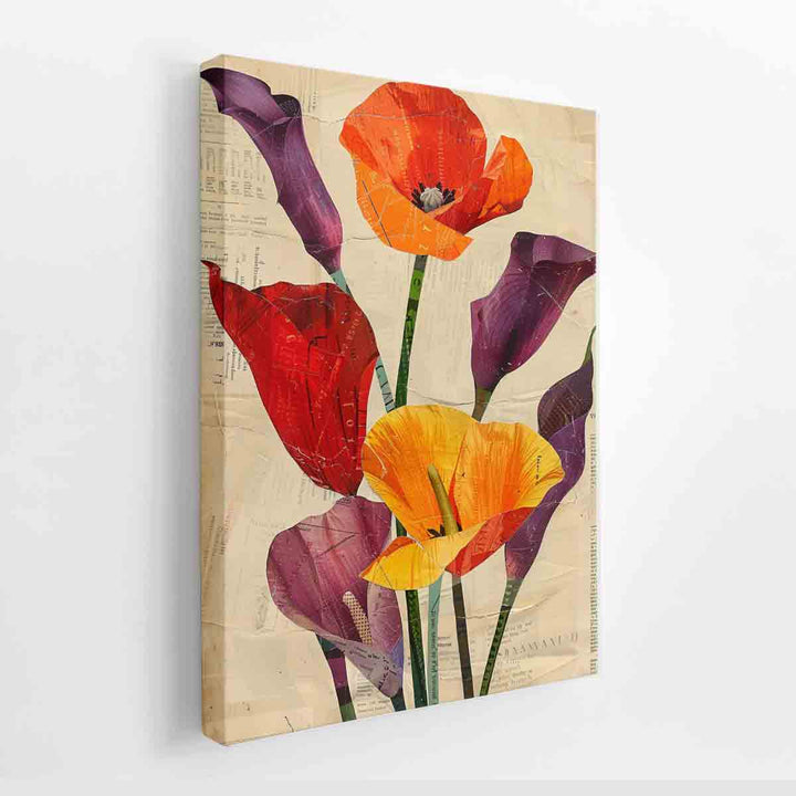 Red And Orange Poppies canvas Print