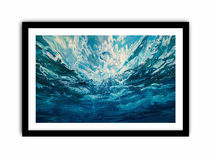 Ocean Underwater framed Print