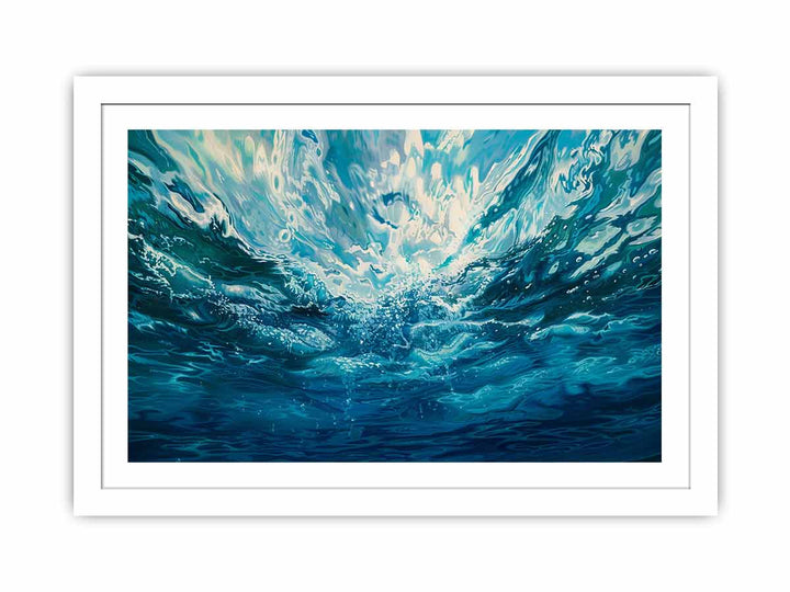 Ocean Underwater framed Print