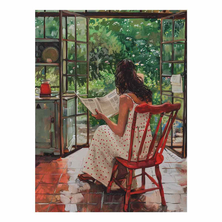 Morning Reading Art Print