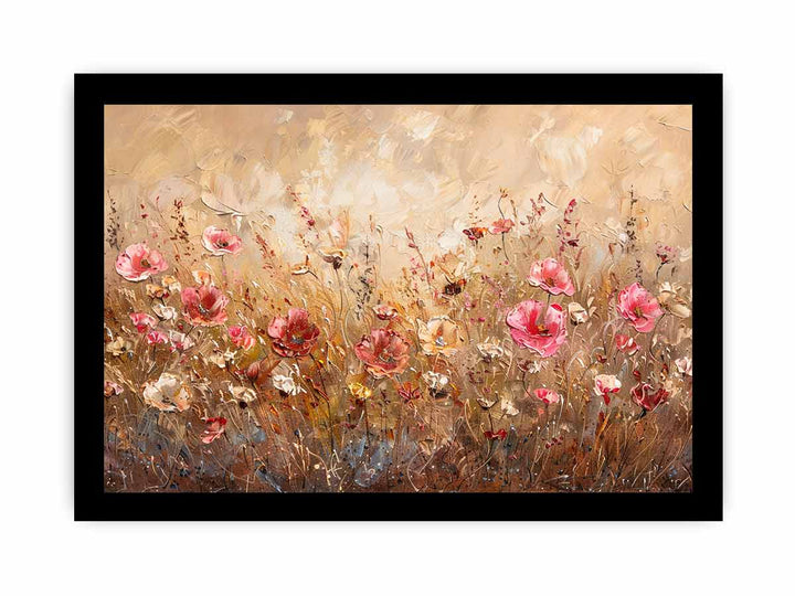 Vintage Wild Flowers framed Print