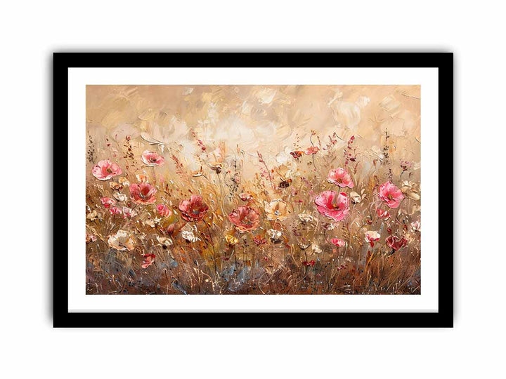 Vintage Wild Flowers framed Print