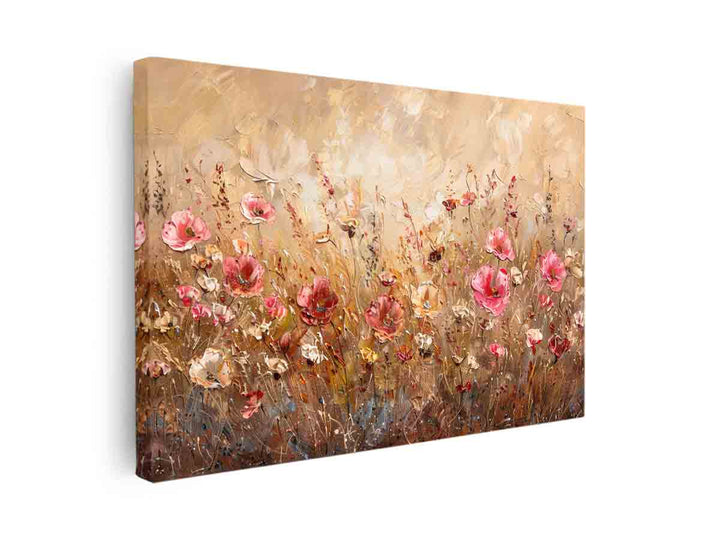 Vintage Wild Flowers canvas Print