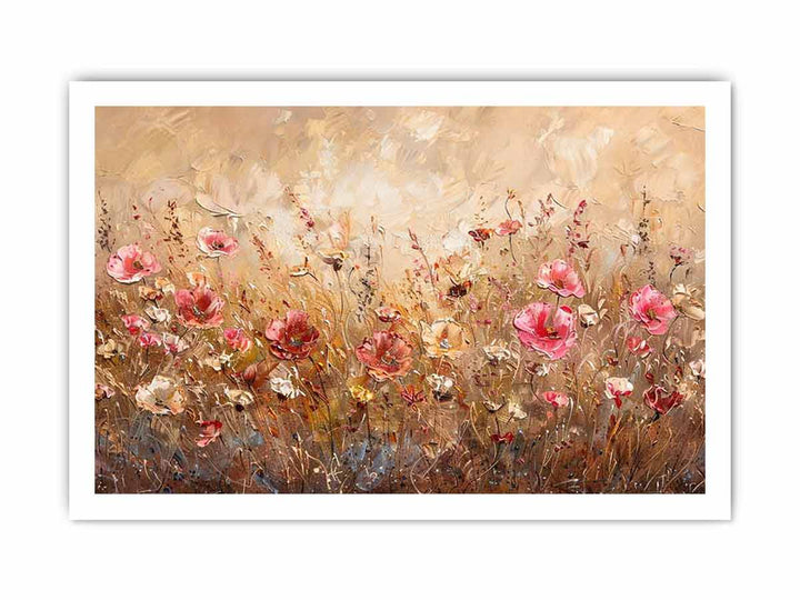 Vintage Wild Flowers framed Print