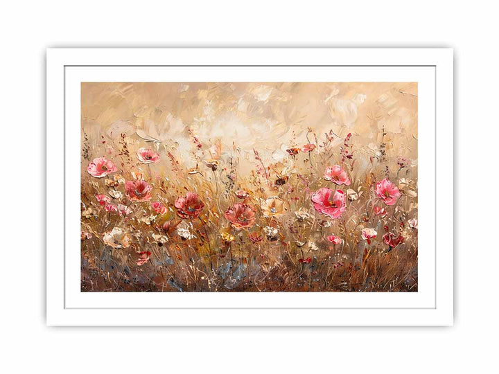 Vintage Wild Flowers framed Print