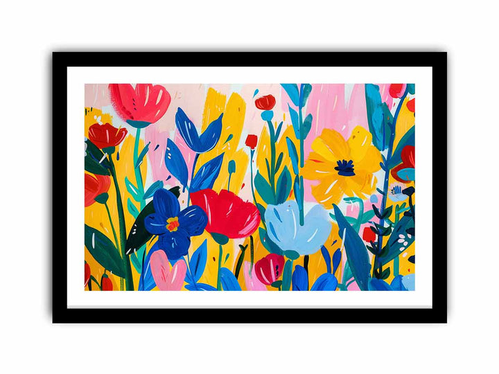 Floral Garden  framed Print