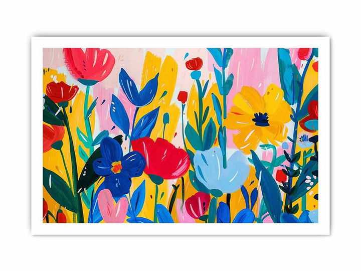 Floral Garden  framed Print