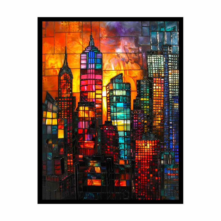 Skyine canvas Print