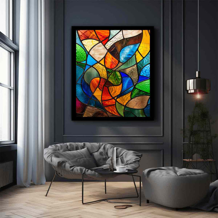 Glass Art pattern Art Print