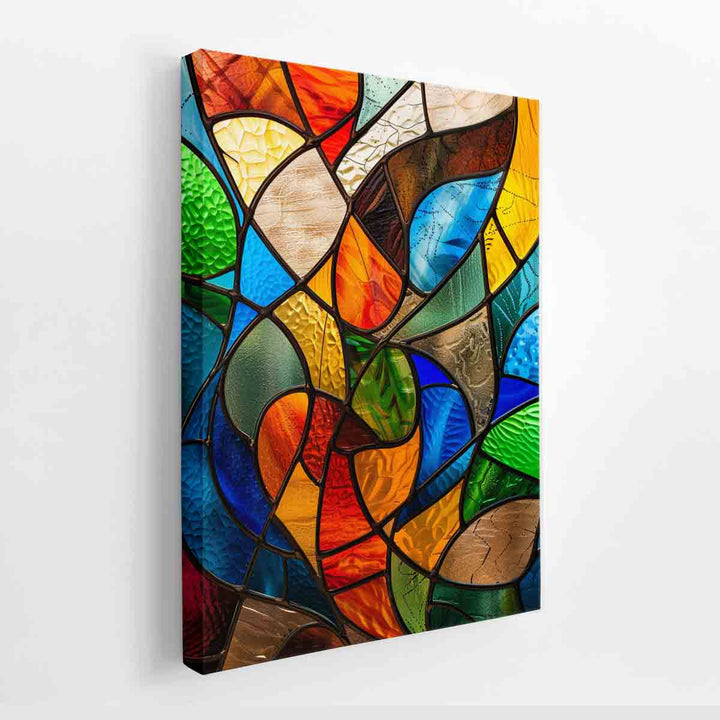 Glass Art pattern canvas Print