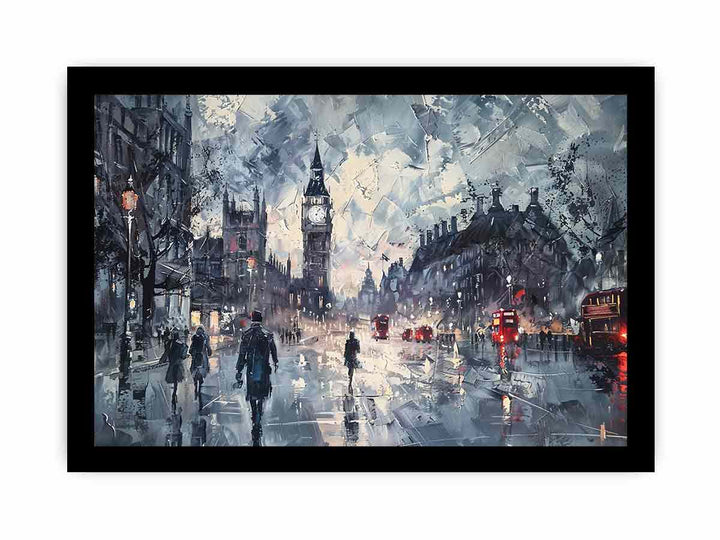 London Road framed Print