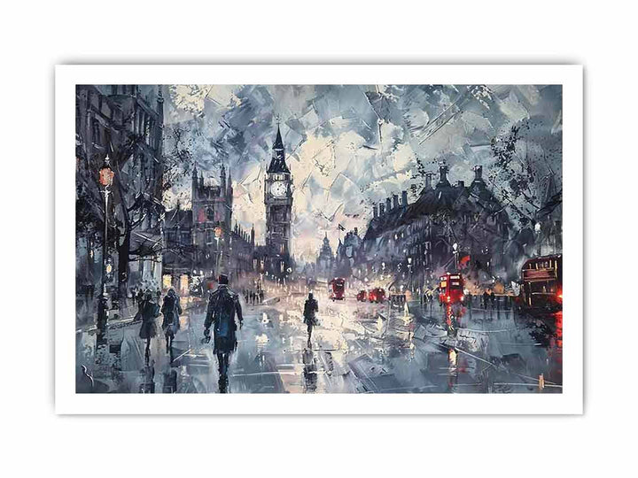 London Road framed Print