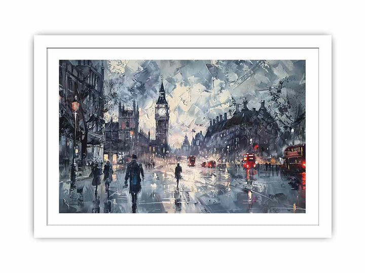 London Road framed Print