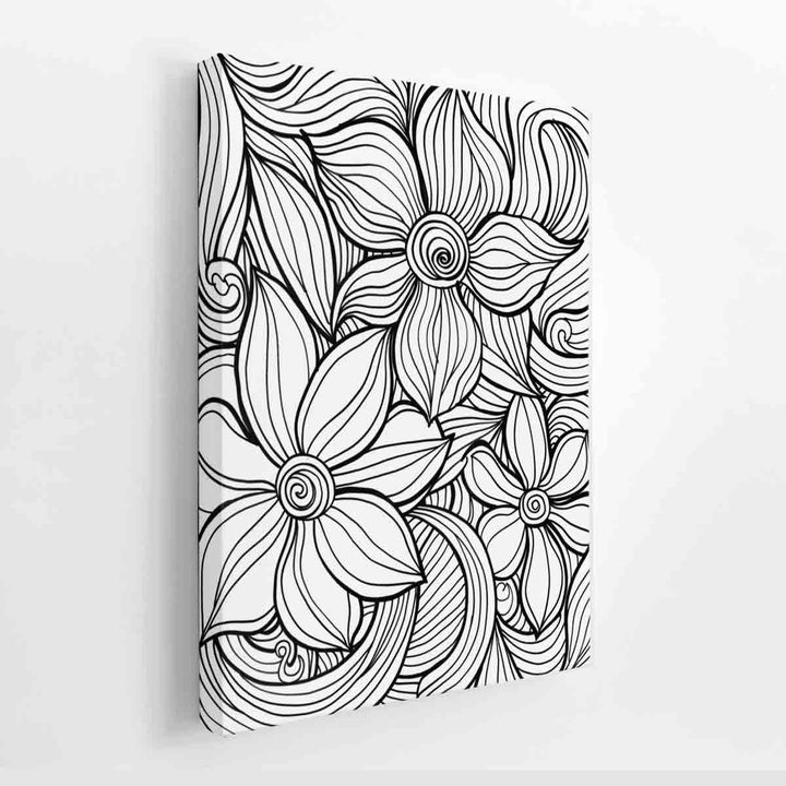 Color Me Flower canvas Print