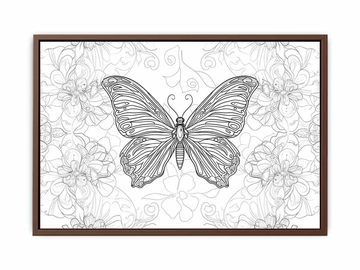 Color Me Butterfly Art Painting