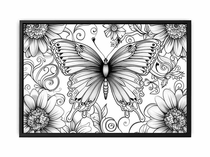 Color Me Butterfly  canvas Print