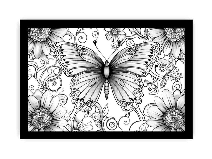 Color Me Butterfly  framed Print