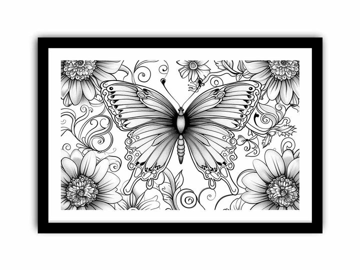 Color Me Butterfly  framed Print