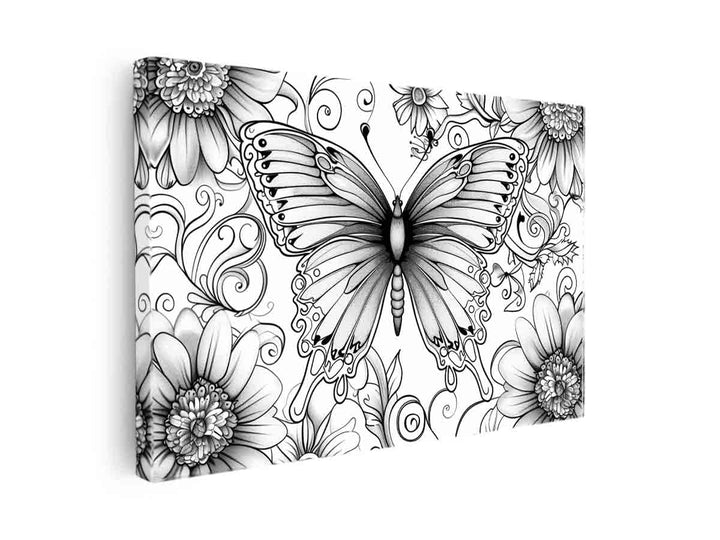 Color Me Butterfly  canvas Print