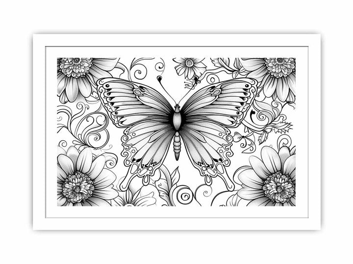 Color Me Butterfly  framed Print