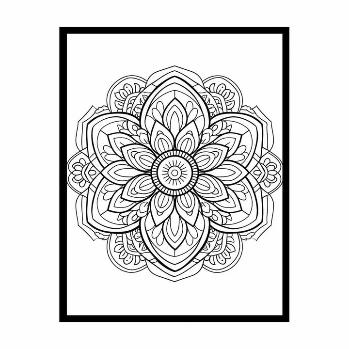 Color Me Mandala canvas Print