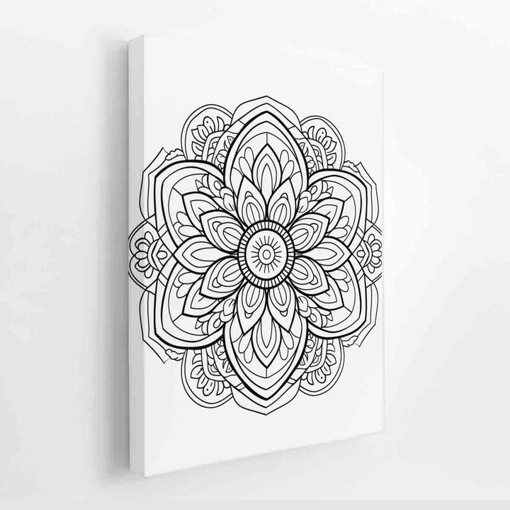 Color Me Mandala canvas Print