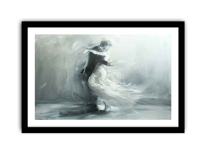 Abstract Couple Hug framed Print