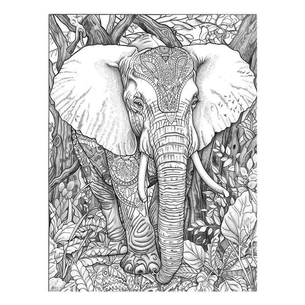 Color Me Elephant  1 Art Print