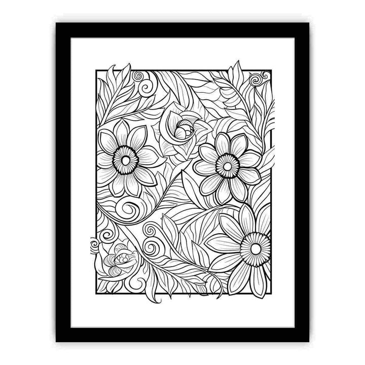 Color Me Art framed Print