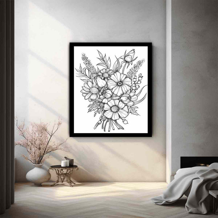 Color Me Flowers Art Print