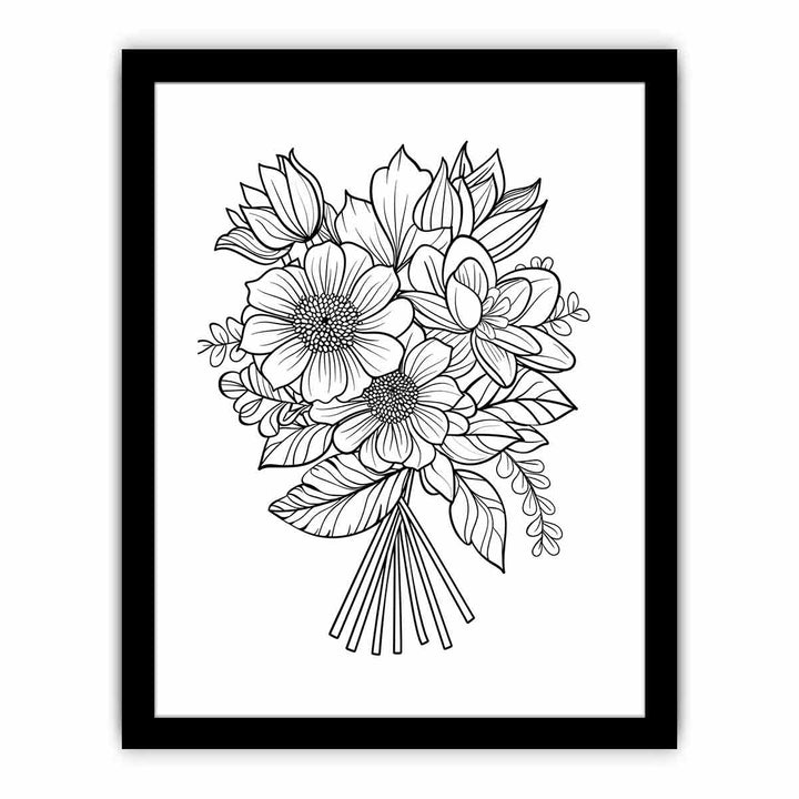 Color Me Floral framed Print