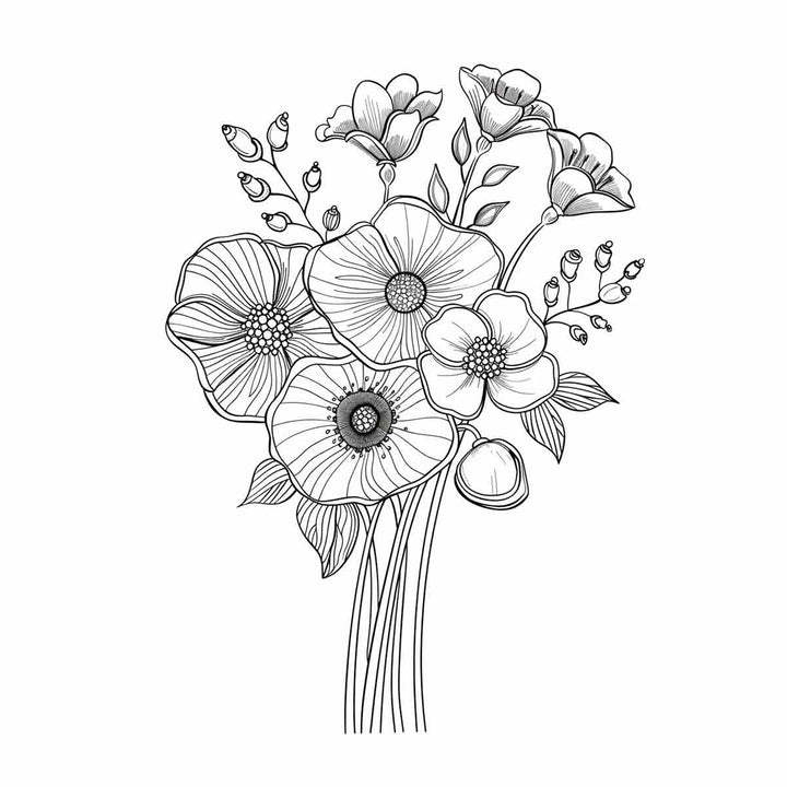 Color Me Floral  Art Art Print