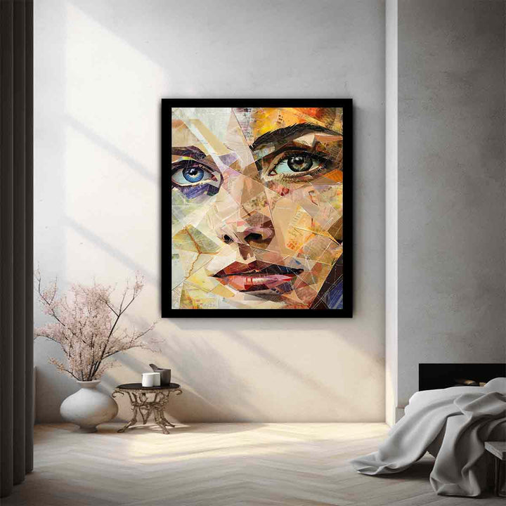 Portrait Patchwork Art Print