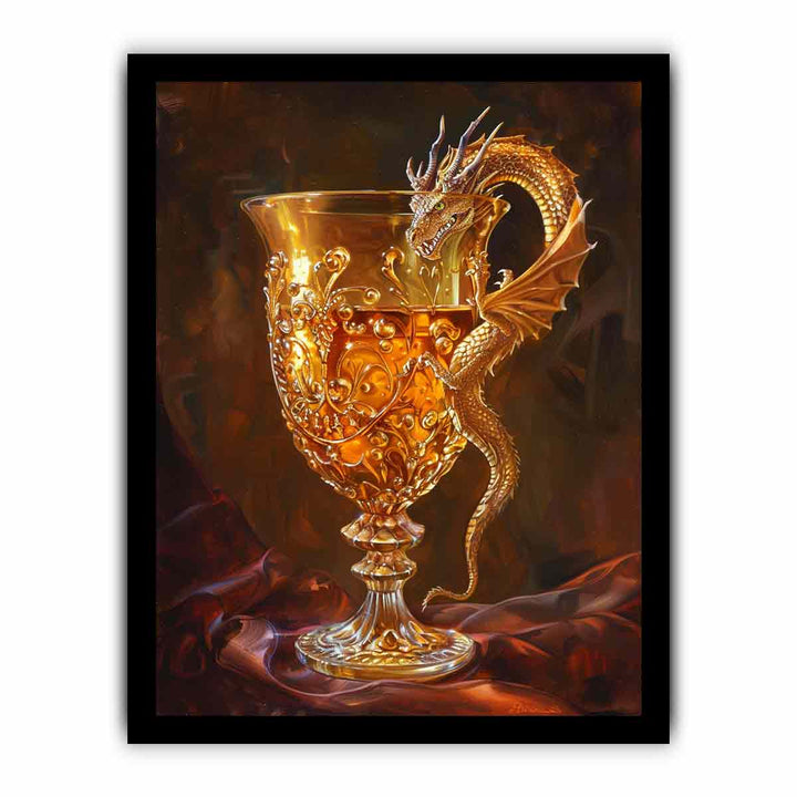 Dragon Glass framed Print