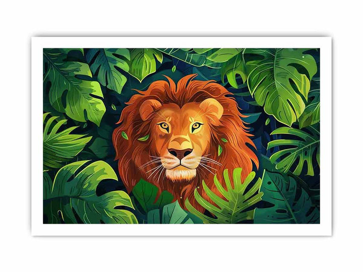 Lion framed Print